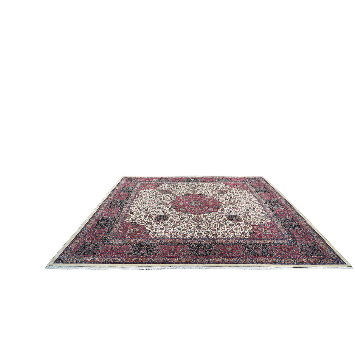 فرش دستباف متبرک چله پنبه اندازه 6×6 متر