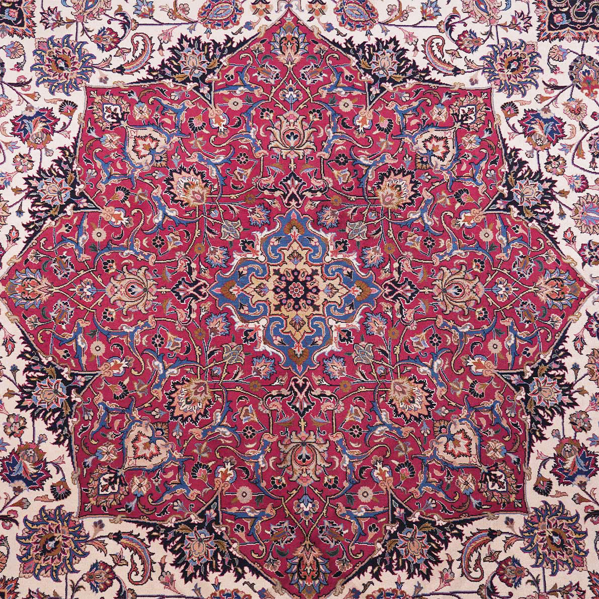 فرش دستباف متبرک چله پنبه اندازه 6×6 متر