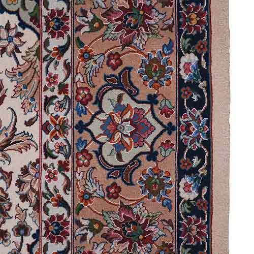 قالیچه دستباف نو چله ابریشم اندازه 2×1.5 متر