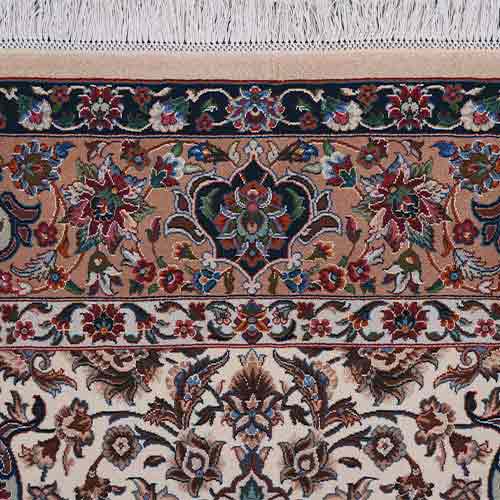 قالیچه دستباف نو چله ابریشم اندازه 2×1.5 متر