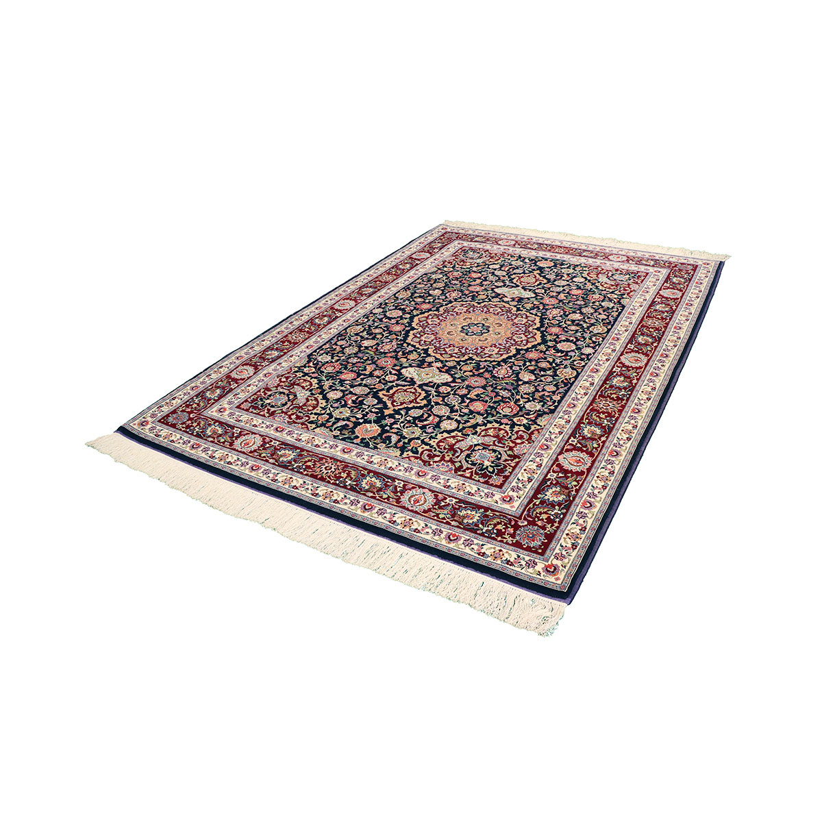 فــرش دستباف نو چــله ابـریشم